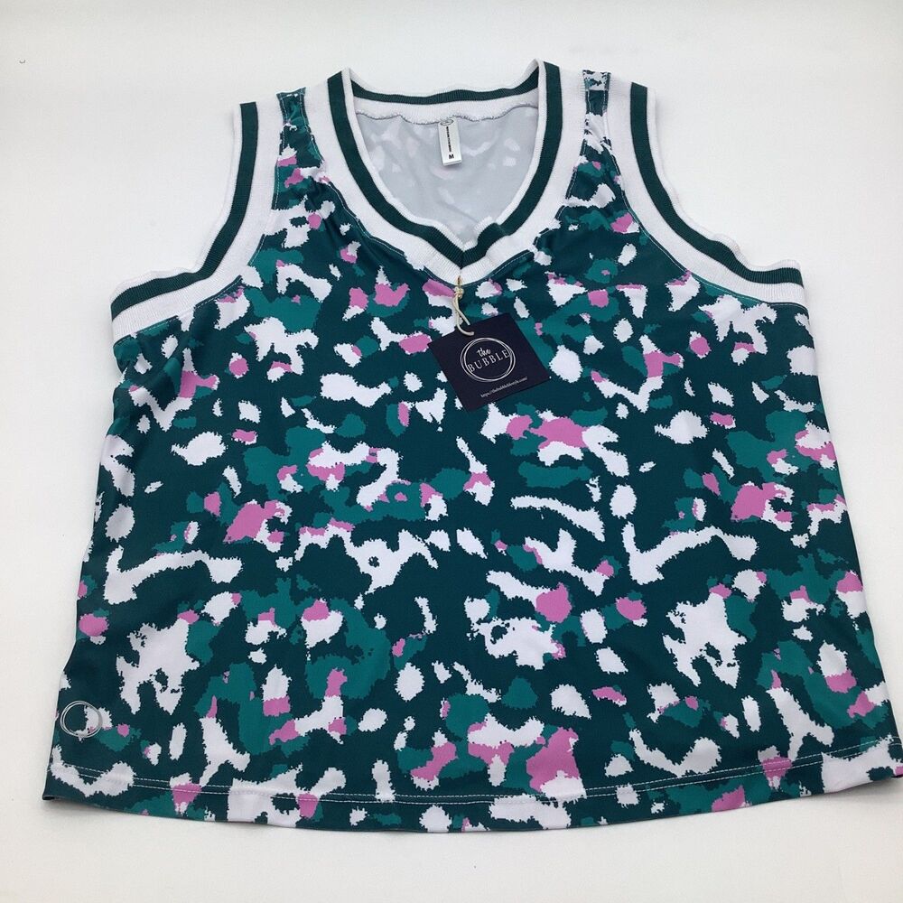The Bubble Womens Claire‎ Tank Top Green Size Medium NWT